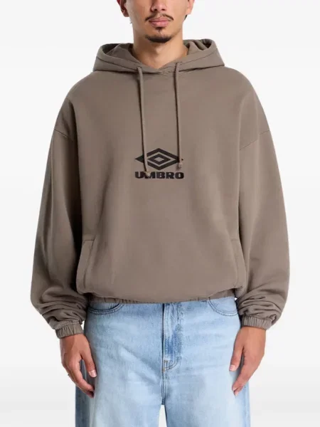 Hanorac cu glugă Umbro cu autograf gri