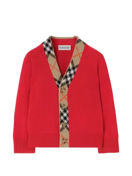 Kardigan dziecięcy Burberry czerwony