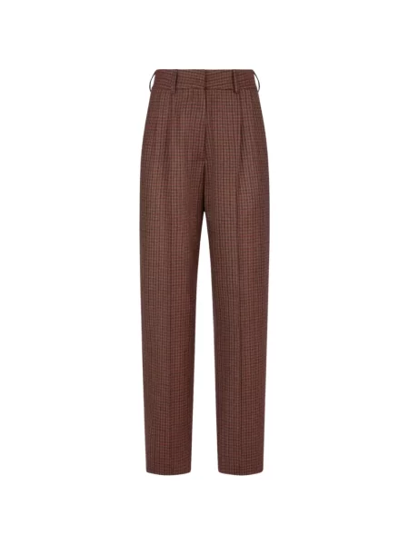 Pantaloni Blazé Milano cu model pepito maro