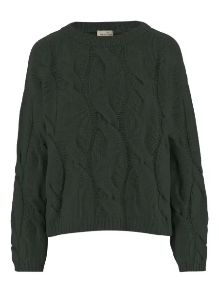 Pulover Bruno Manetti cu decolteu rotund verde