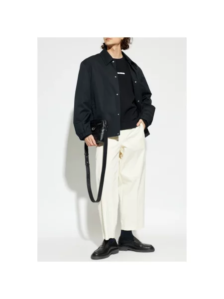 Bluza Jil Sander z logo czarna