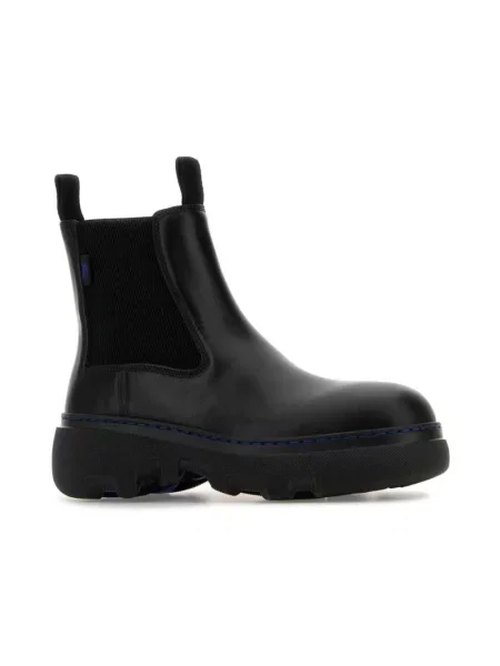 Sztyblety Burberry skórzane czarne