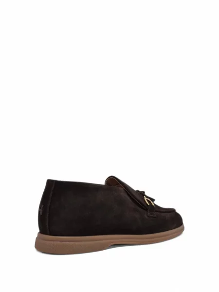 Pantofi loafer Henderson Baracco din piele de căprioară maro