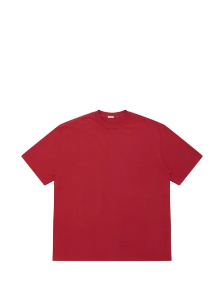 Scurt tricou A.presse cu decolteu rotund roșu