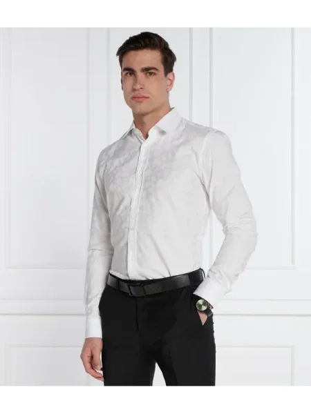 HUGO Cămașă Elisha | Extra slim fit alb