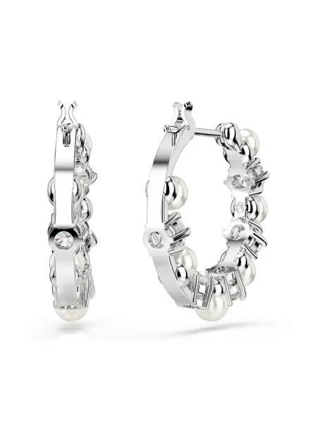 Swarovski Cercei / transparent argintiu
