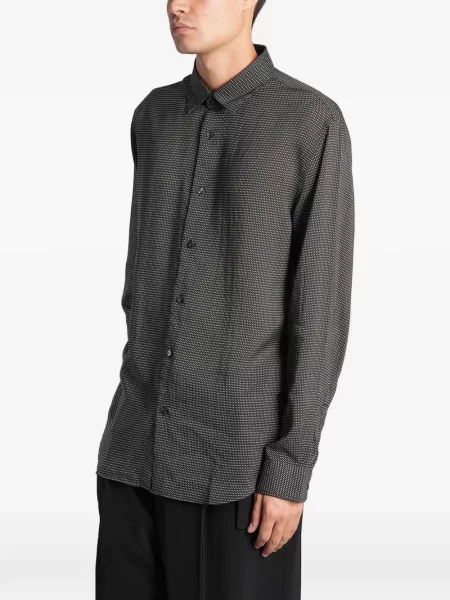 Lung cămașă Emporio Armani negru