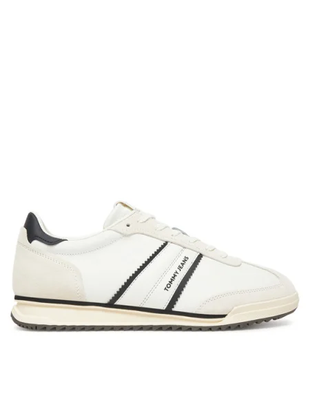 Tommy Jeans Sneakers Tjm Retro Runner Cleated alb