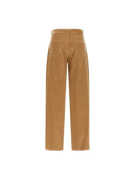 Spodnie Max Mara Studio brązowe
