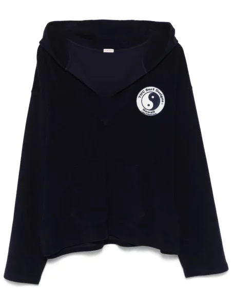 Суичър с качулка Fursac синьо