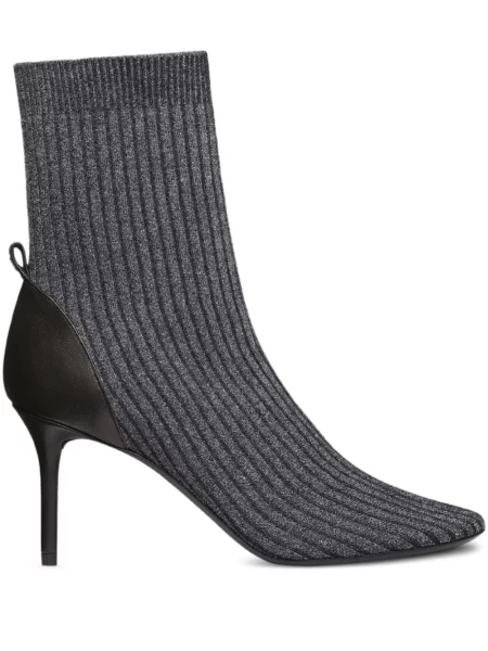 Cizme scurte Courreges tricotate gri