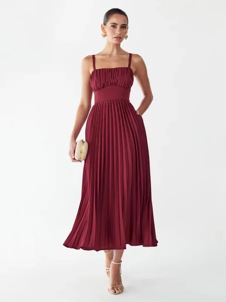 Willa Rochie Lucie burgundy roșu