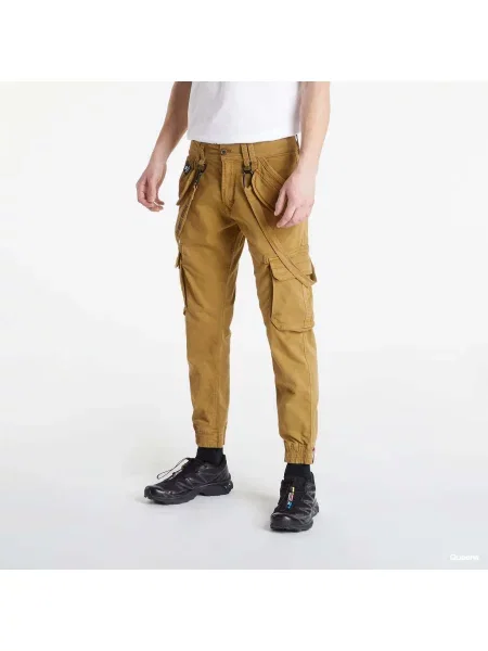 Hlače Alpha Industries Inc. rjava