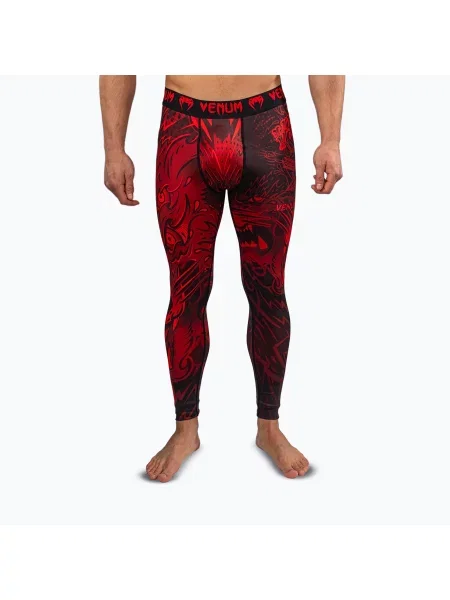 Tréninkové legíny Venum Wolf Attack Spats black/red černé