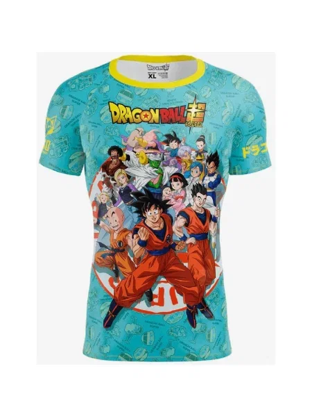 Koszulka Otso Dragon Ball z krótkim rękawem niebiesko-czerwony S czerwona