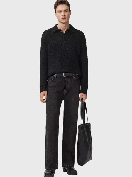 Шерстяной свитер Allsaints черный