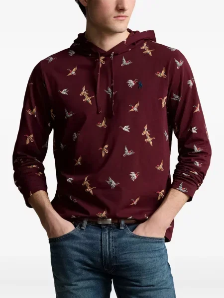 Boxeri Polo Ralph Lauren plisat cu broderie din piele gri