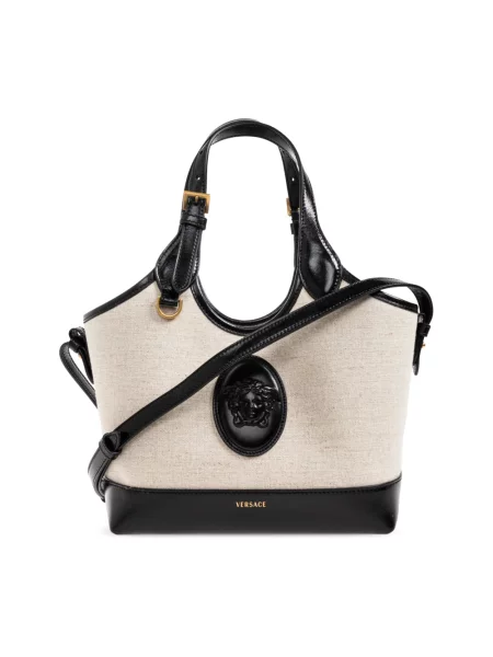 Shopperka Versace płócienna beżowa
