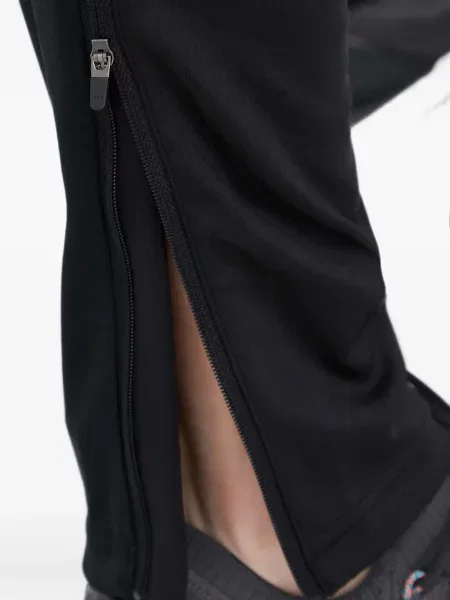 Τρέξιμο παντελόνι Adidas από διχτυωτό slip-on μαύρο