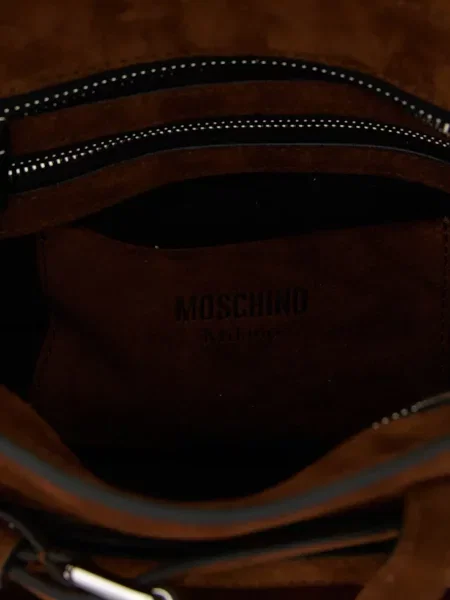 Велурен колан Moschino кафяво