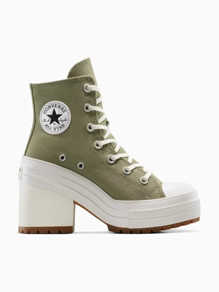 Високи кецове Converse Chuck 70 De Luxe Heel зелено