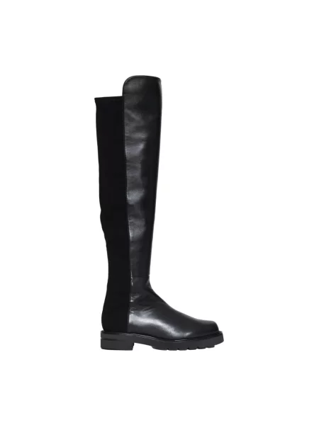 Kozaki Stuart Weitzman skórzane czarne
