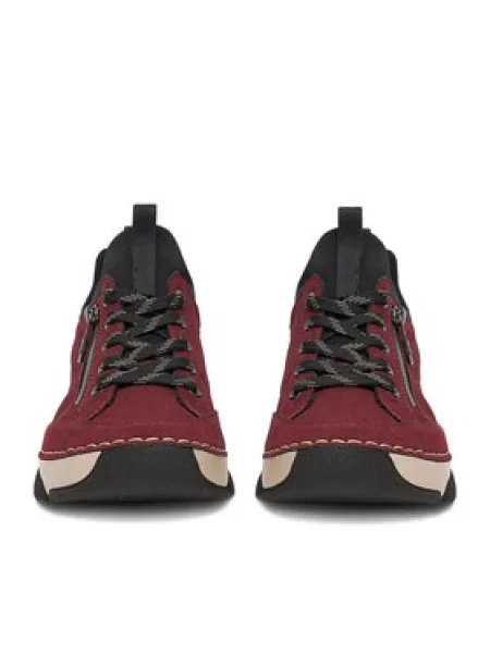 Sneakersy Rieker bordová