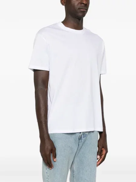 Tricou Amaranto cu decolteu rotund alb