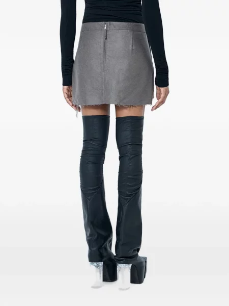 Fusta mini Rick Owens gri