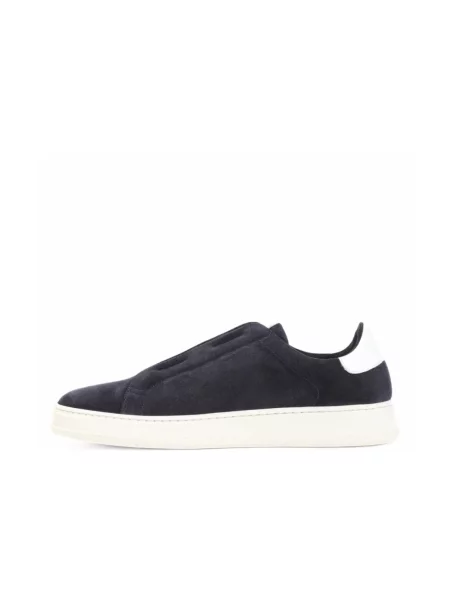 Sneakersy Kiton skórzane niebieskie