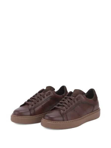 Sneakerși Calce din piele maro