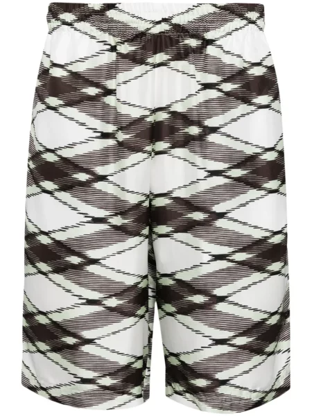 Pantaloni scurți Missoni de mătase verde
