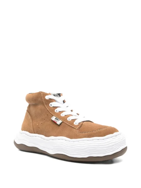 Sneakerși Maison Mihara Yasuhiro din piele de căprioară maro