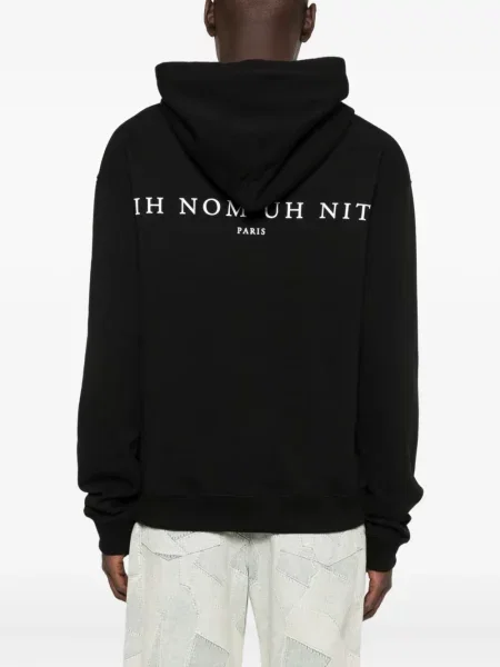 Шапка Ih Nom Uh Nit с принт черно