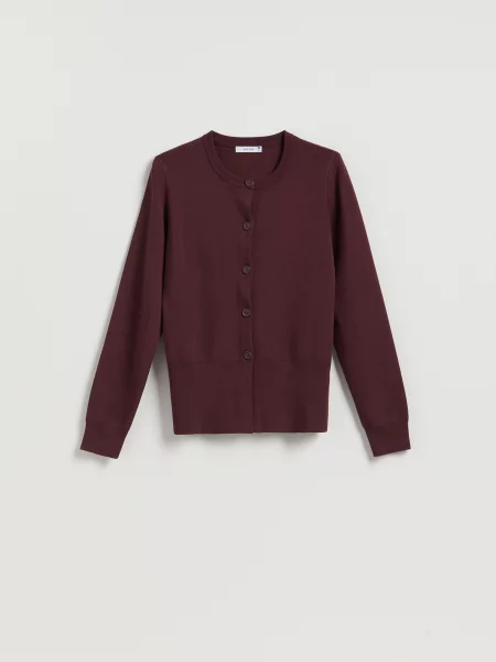 Reserved Кардиган з бордовий