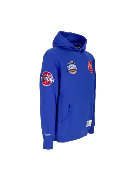 Bluza z kapturem Mitchell & Ness polarowa z kapturem niebieska
