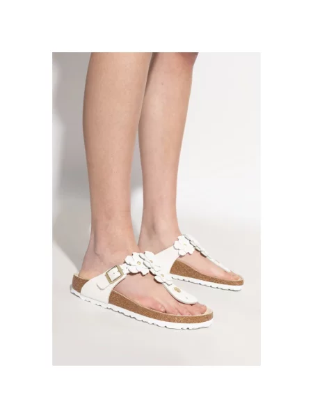 Trampki Birkenstock Gizeh Flower Leather White EUR 38 białe