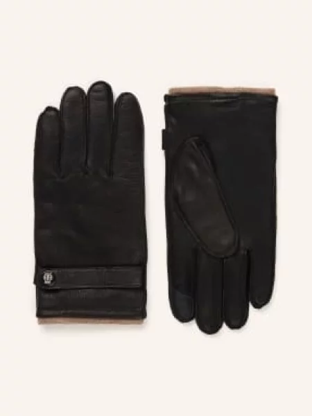 Roeckl Kožené Rukavice Wilhelmshaven černá