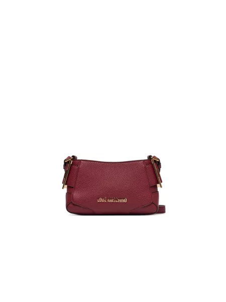 Torebka Love Moschino skórzana czerwona