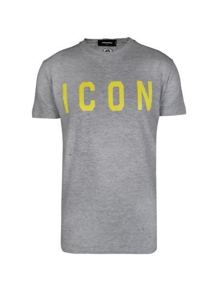Tricou Dsquared2 cu imagine gri