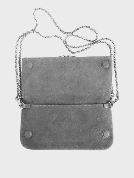 Замшевий клатч Zadig&voltaire сірий