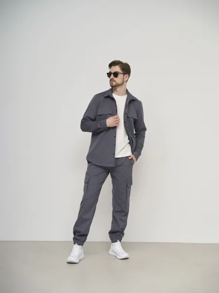 HANDY WEAR Cotton Cargo Костюм Темно-сірий сірий