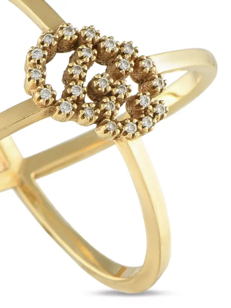 Diamant prsten Gucci Pre-owned žlutý