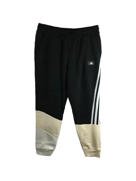 Tricou polo Adidas cu dungi alergare cu autograf negru