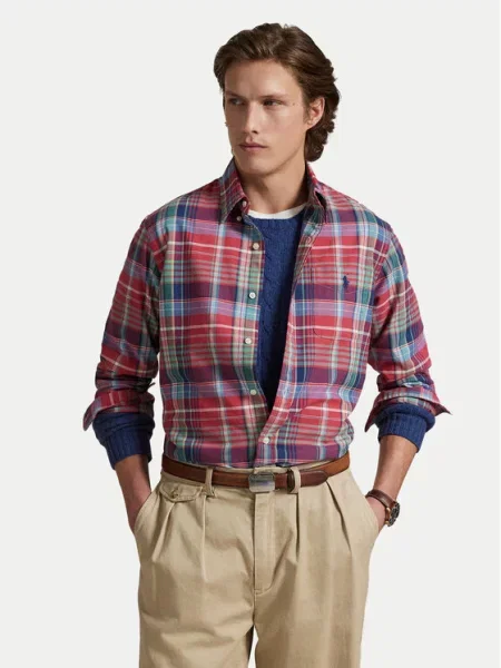 Polo Ralph Lauren Srajca Custom Fit rdeča