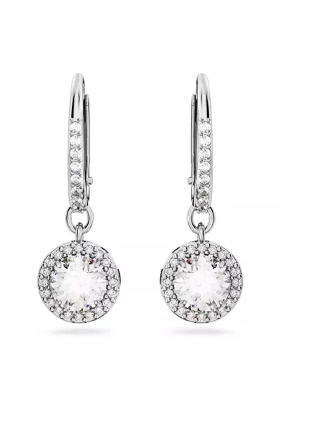 Swarovski Akcesoria Kobieta Szary ONE SIZE Kolczyki Angelic Drop białe