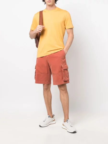 Scurt tricou Brunello Cucinelli portocaliu