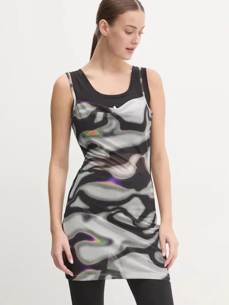 Adidas Rochie de zi Pride Mesh Colorat gri