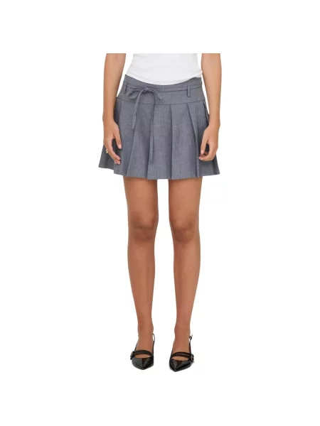 Fusta mini Only plisată gri