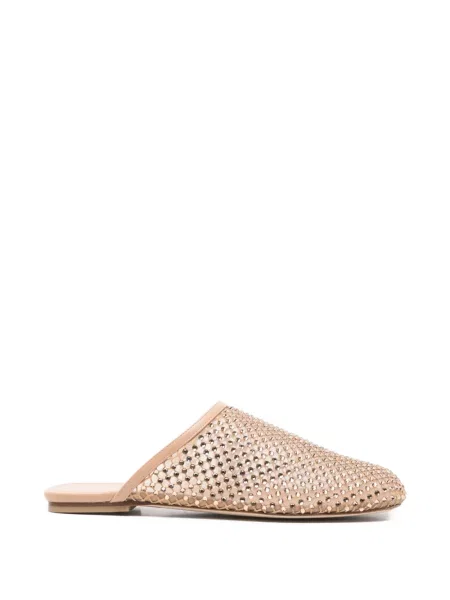 Papuci tip mules Stuart Weitzman cu tepi